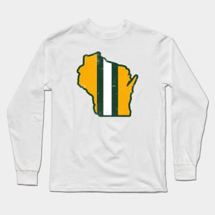 Wisconsin Helmet, Retro - White Long Sleeve T-Shirt